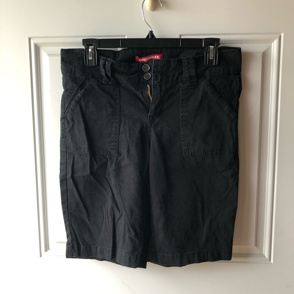 Black Bermuda shorts
